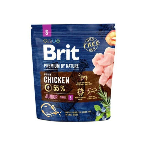 Brit Premium by Nature Junior S au Poulet 1 kg